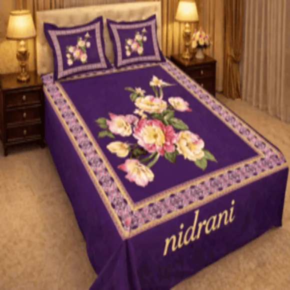Nidra Premium Floral Bedsheet Set