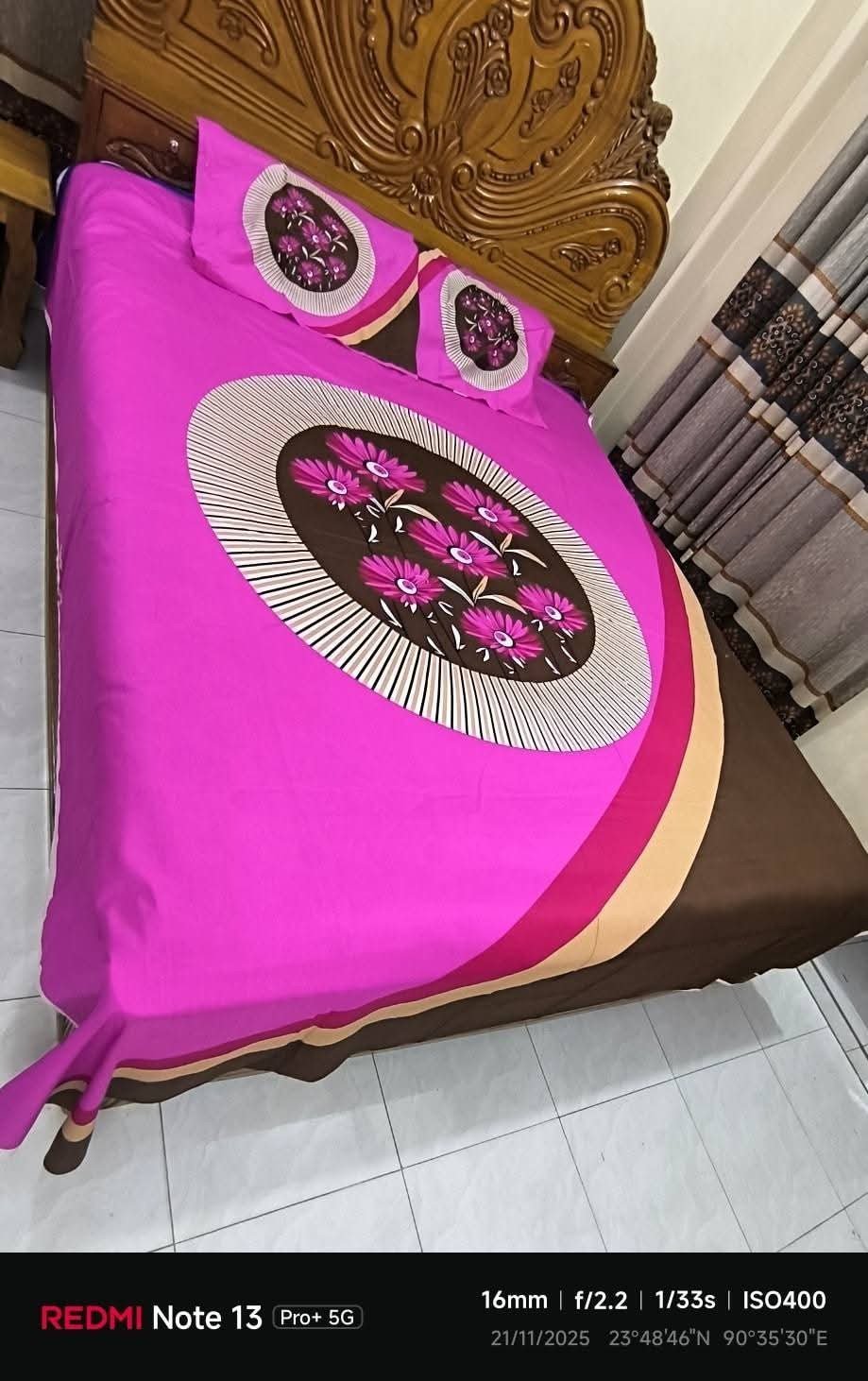 Royal Pink Floral Mandala Nidra Twill