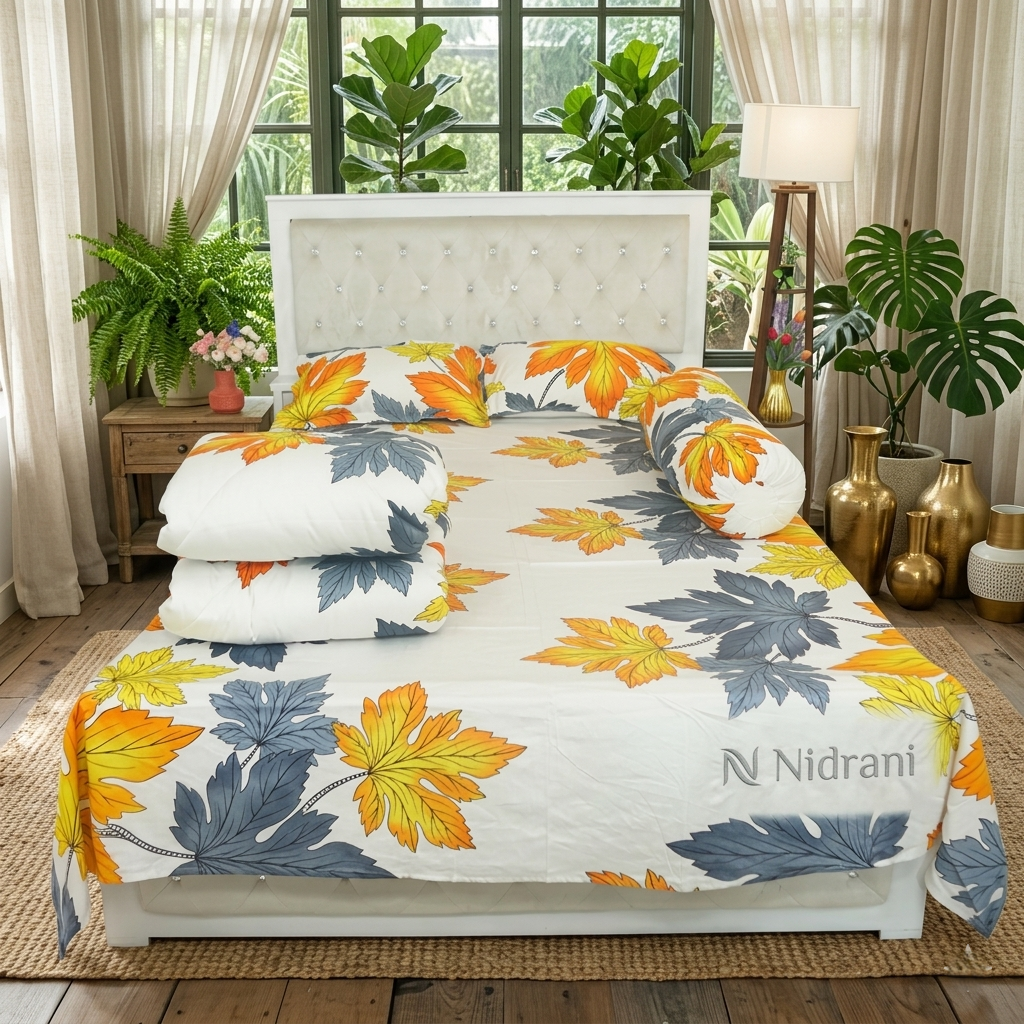 নিদ্রানী মেপল বাহার টুয়িল বেডশিট