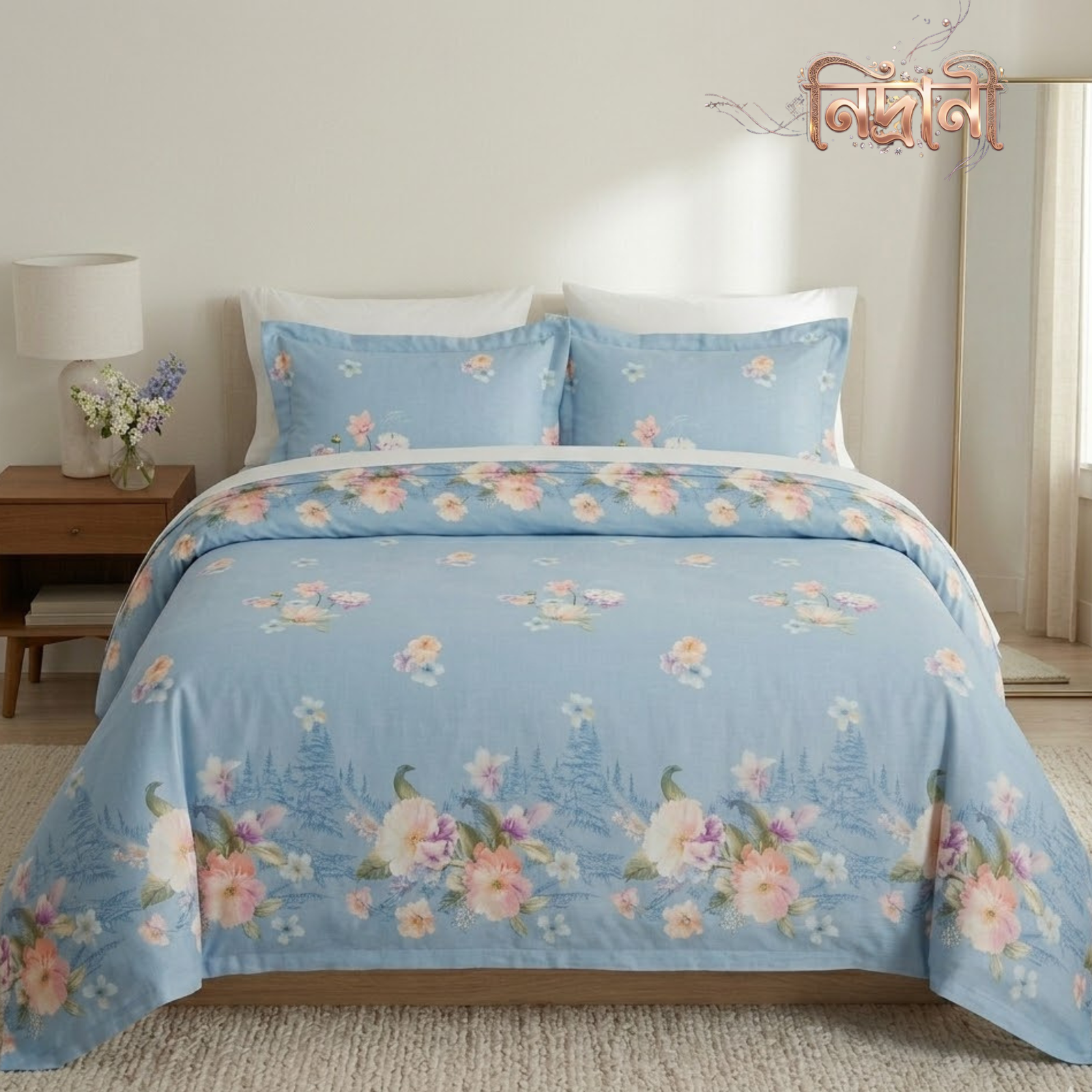 Nidrani Alpine Signature Sateen Bedsheet